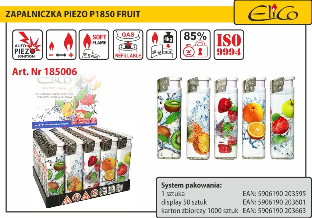 185006_Zapalniczka-piezo_ELICO-P1850-fruit