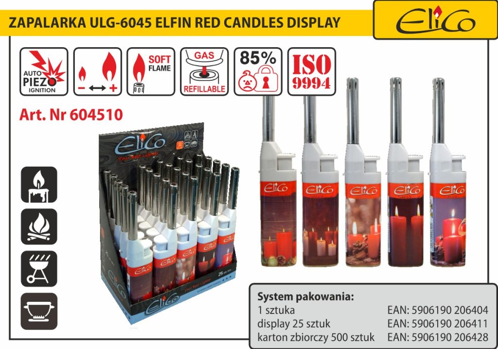 604510_Zapalarka_ELICO-ULG-6045-Red Candles