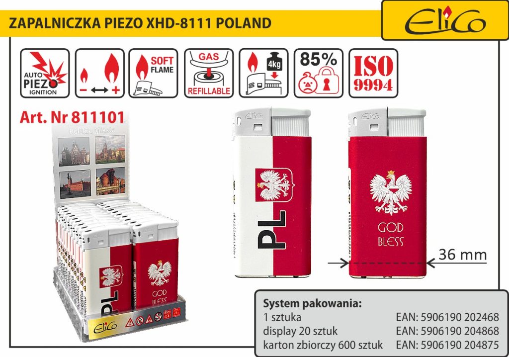 811101_Zapalniczka-piezo_ELICO_XHD-8111-Poland