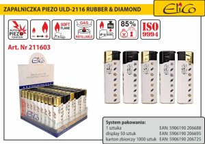 211603_Zapalniczka-piezo_ELICO_ULD-2116-Rubber-Diamond