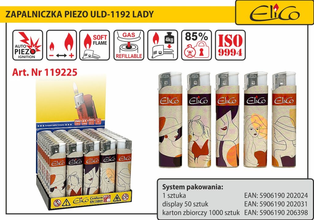 119225_Zapalniczka-piezo_ELICO-ULD-1192-Lady