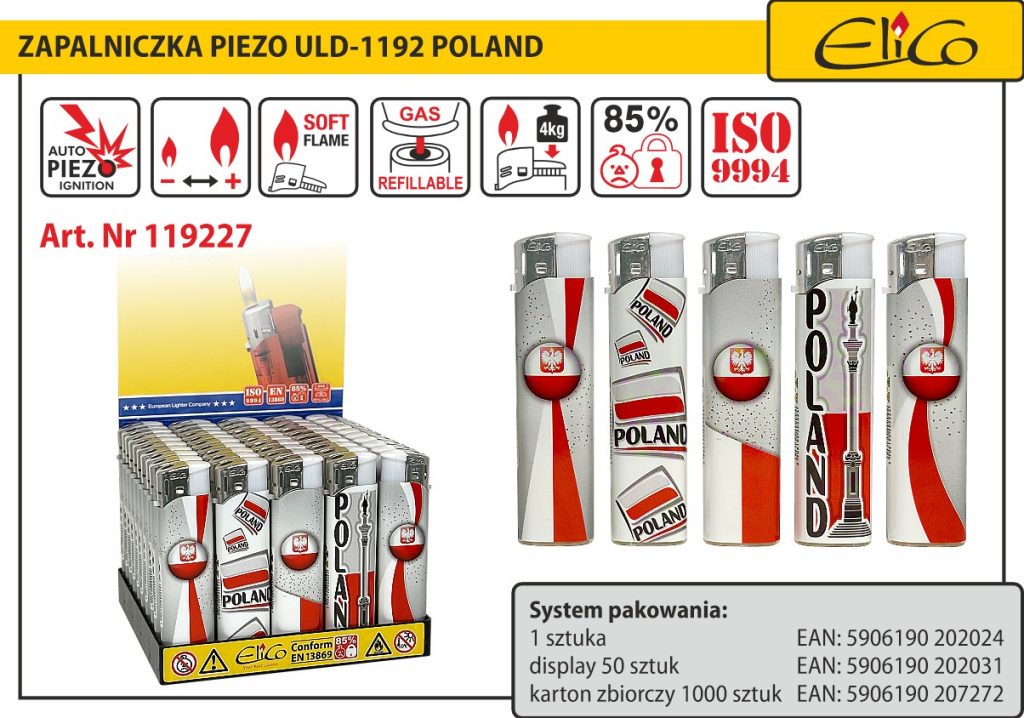 119227_Zapalniczka-piezo_ELICO-ULD-1192-Poland