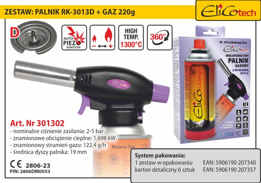 301302_ELICOtech_ZESTAW_Palnik-wielofunkcyjny_RK-3013D+Gaz-220g