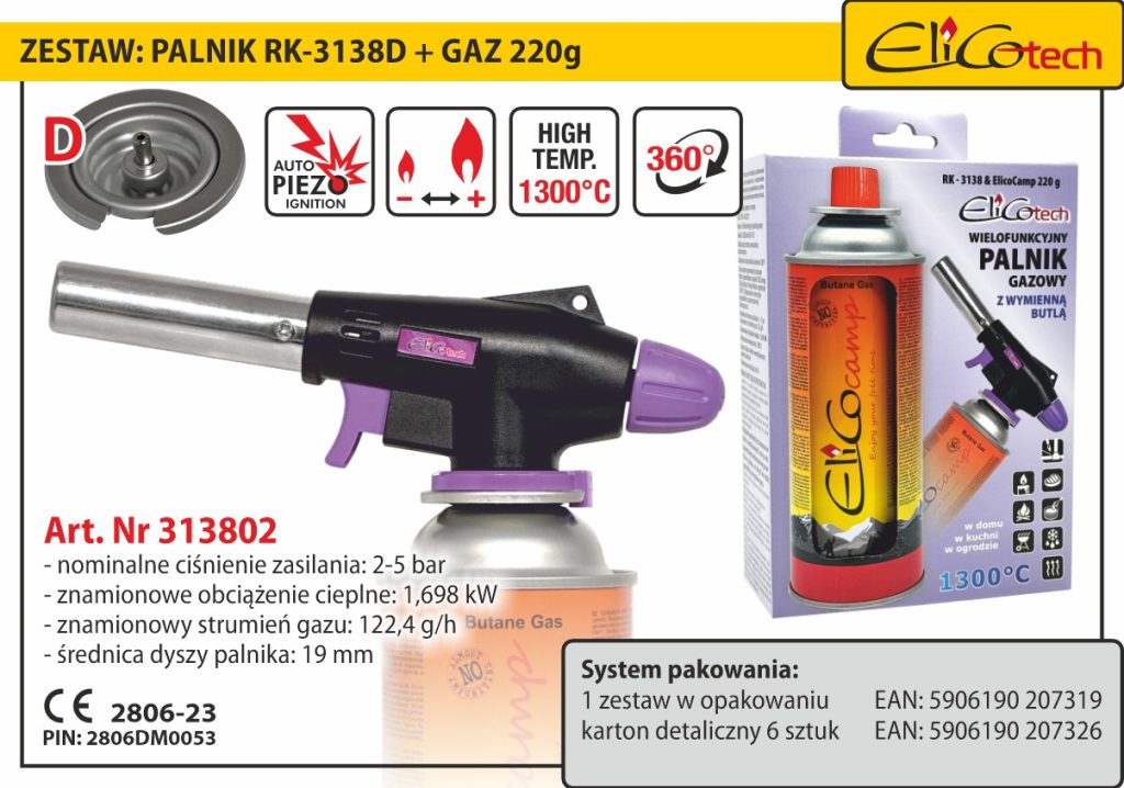 313802_ELICOtech_ZESTAW_Palnik-wielofunkcyjny_RK-3138D+Gaz-220g