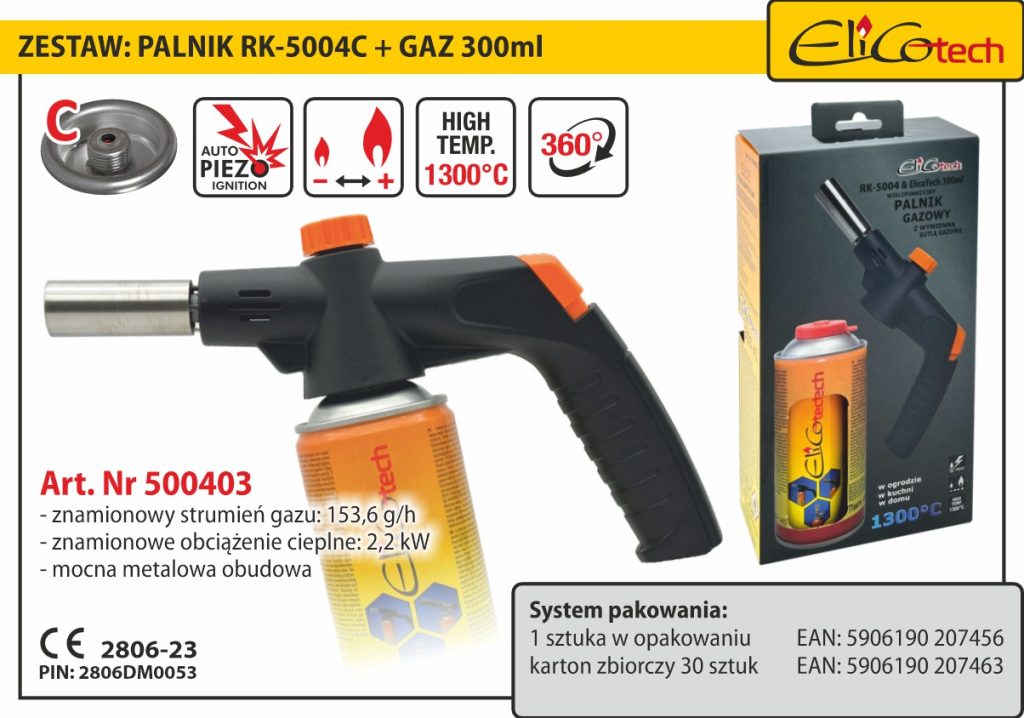 500403_ELICOtech_ZESTAW_Palnik-wielofunkcyjny_RK-5004C+Gaz-300ml
