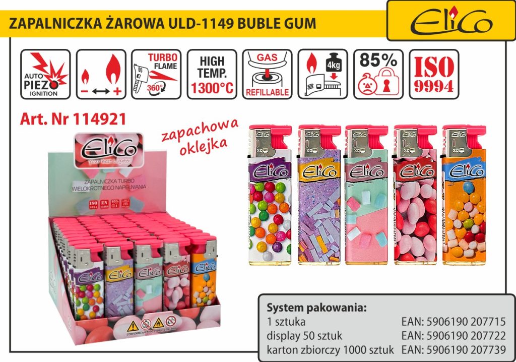 114921_Zapalniczka-żarowa_ELICO-ULD-1149-BubleGum